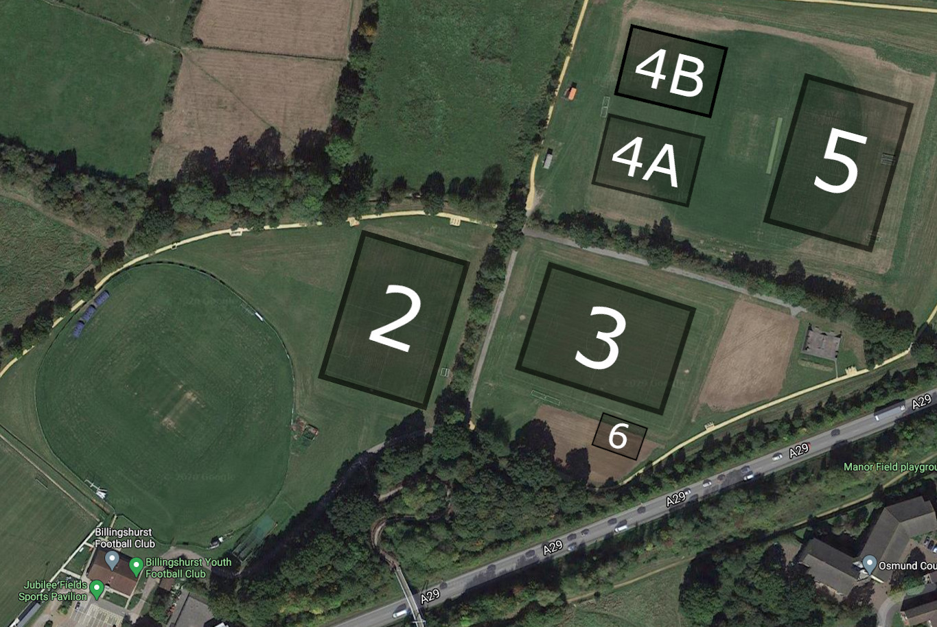 BYFC Pitch Layout